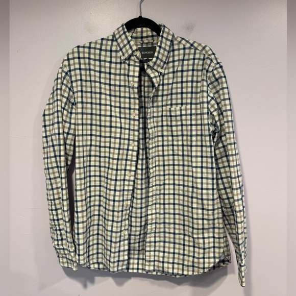 Bonobos blue and white patterned button down shirt - Picture 1 of 4